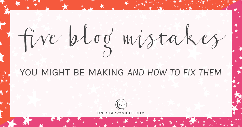 Five Blog Mistakes